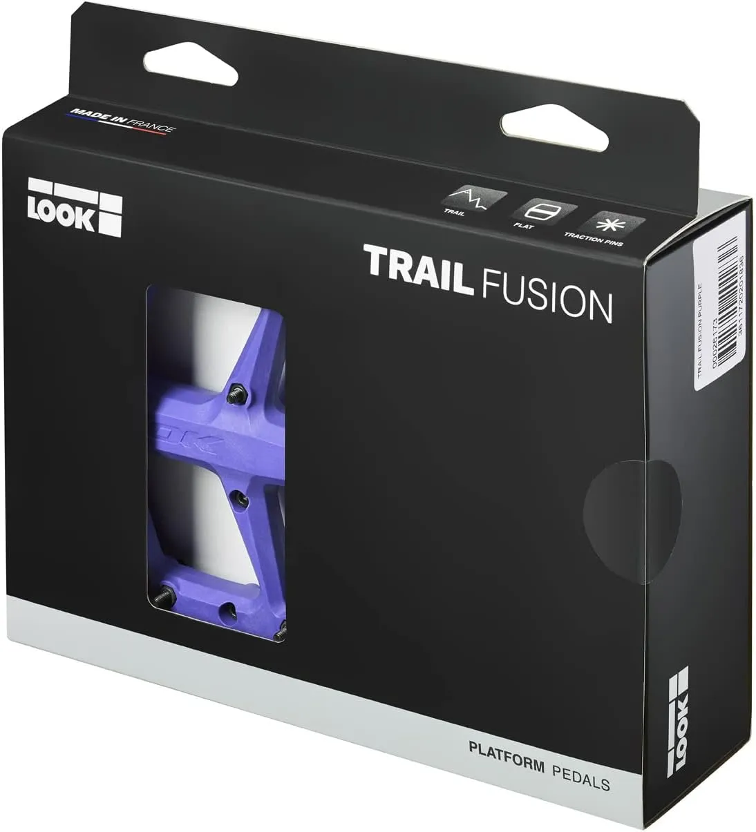 LOOK Cycle – Trail Fusion – MTB Pedals – Flat Pedals – Black – RED – Lime – ICE-Blue - Purple