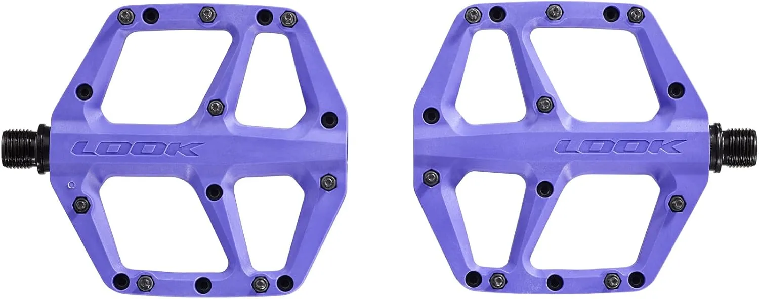 LOOK Cycle – Trail Fusion – MTB Pedals – Flat Pedals – Black – RED – Lime – ICE-Blue - Purple