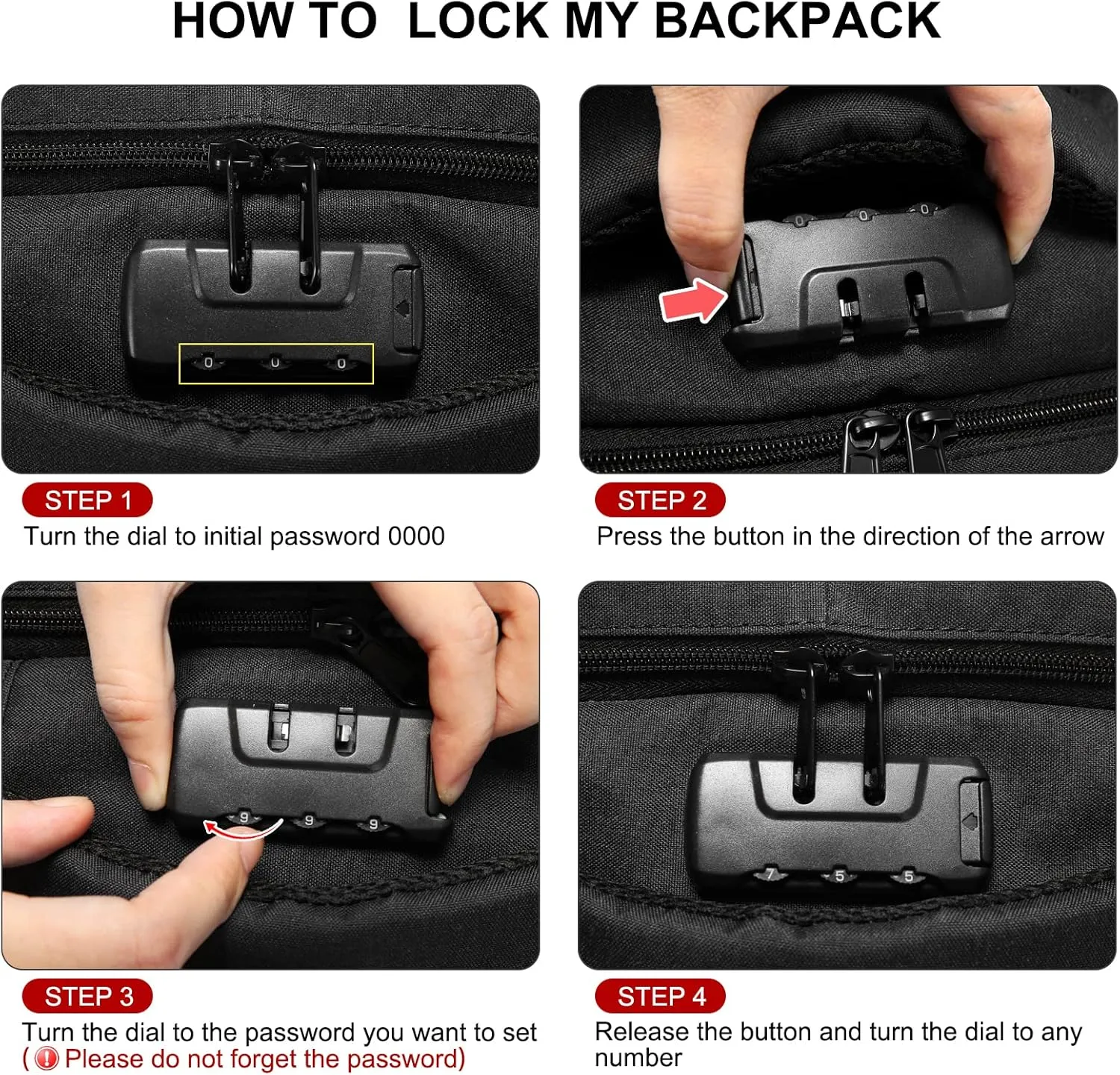 LOVEVOOK Travel Laptop Backpack Waterproof Anti Theft with Lock and USB Charging Port Large Computer Business Backpack for Men Women College (15.6 inch, Blue)
