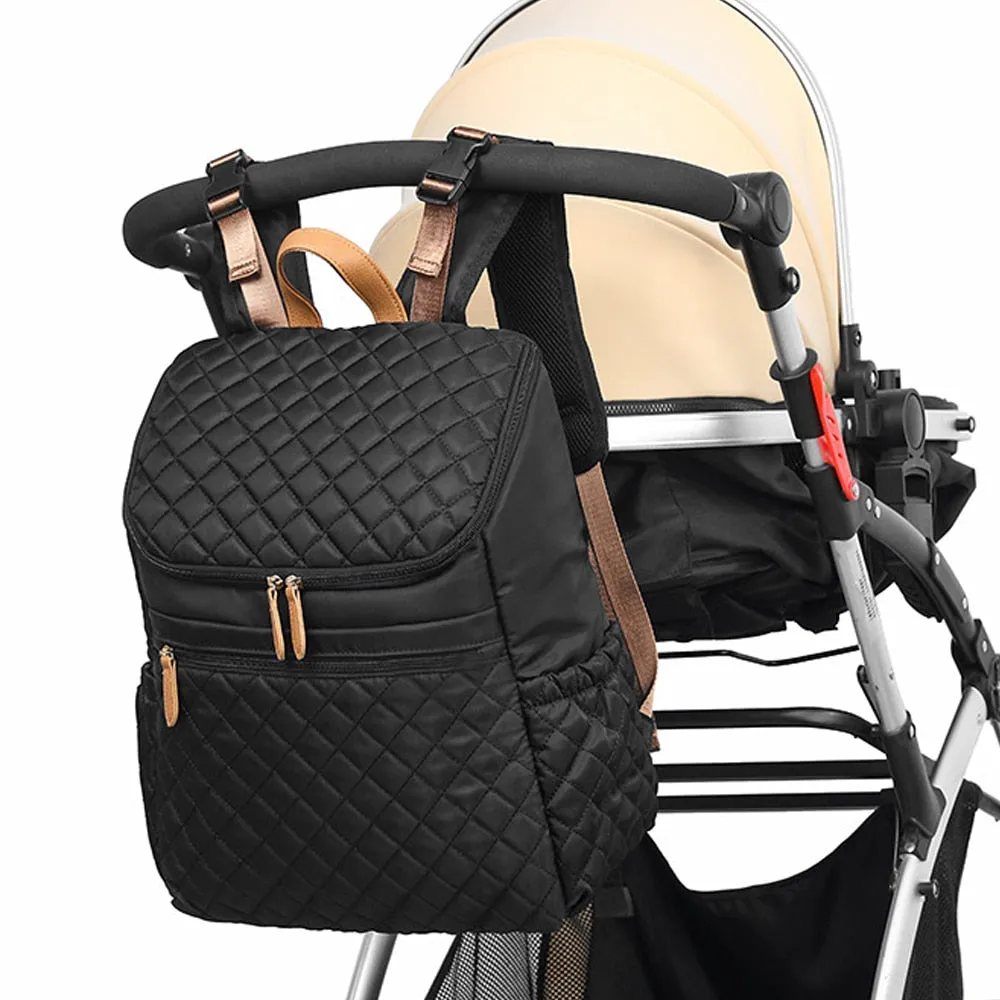 Luce Quilted Comfy and Lightweight Diaper Backpack