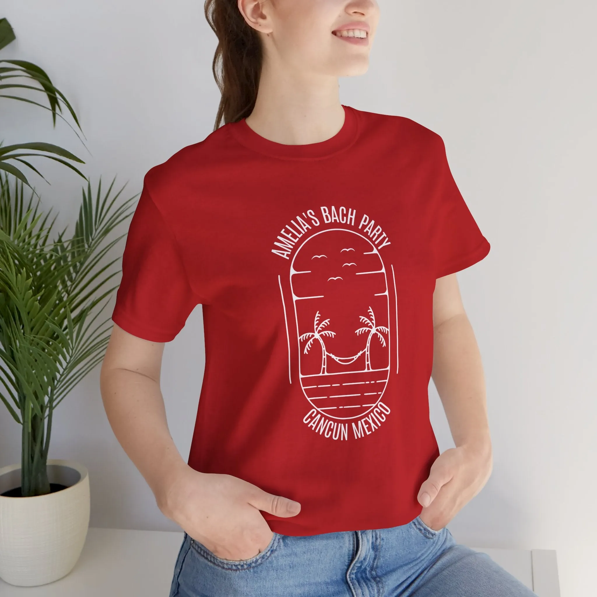 [M101 & T-Shirts Energy-saving & - Personalized Red Oval Trees Smart design White] Hammock Palm