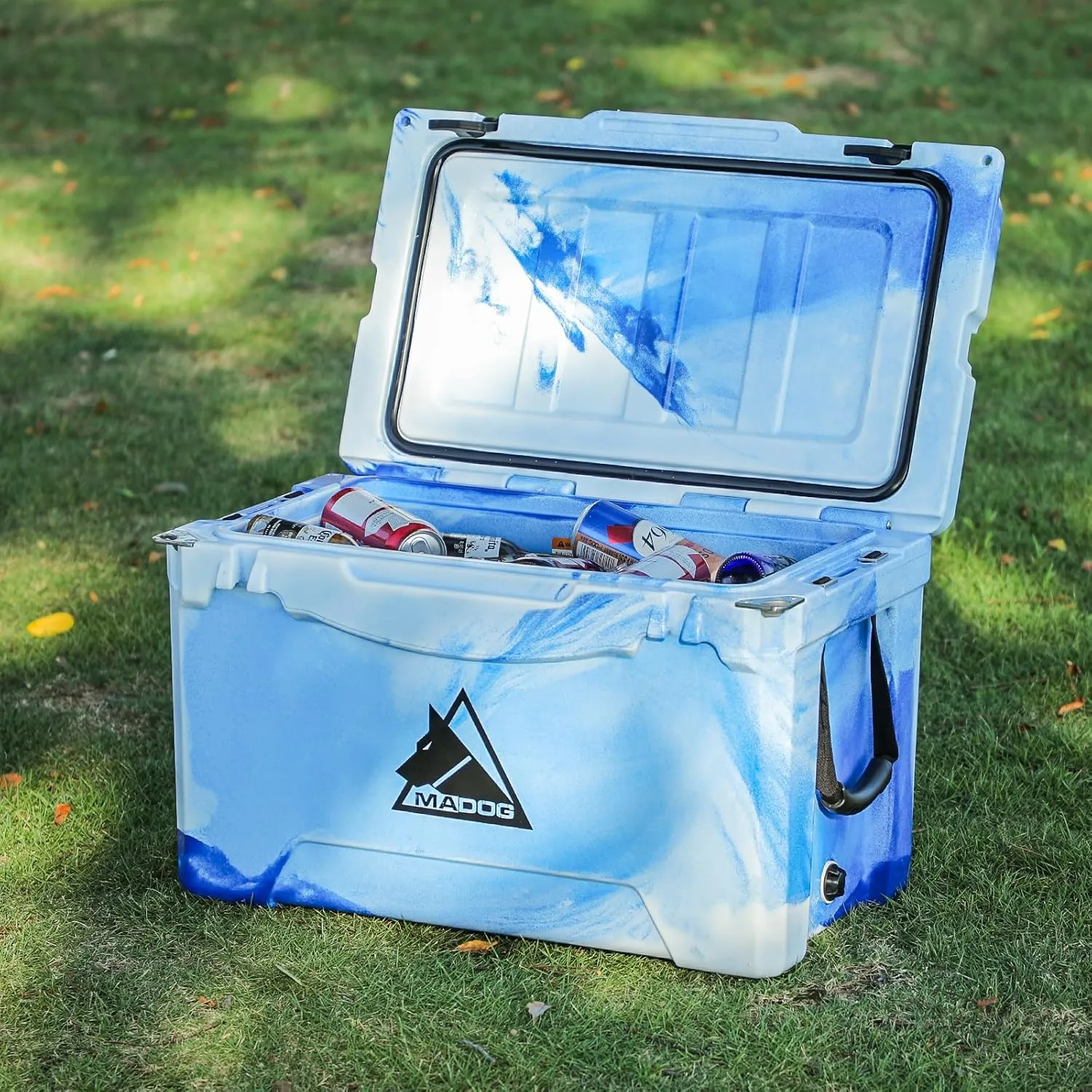 MADOG Portable Small Cooler, Lightweight Hard Cooler, Leak-Proof Beach Cooler for 5-7 Days Ice Retention, LLDPE Compact Coolers for Camping, Drink and Traveling