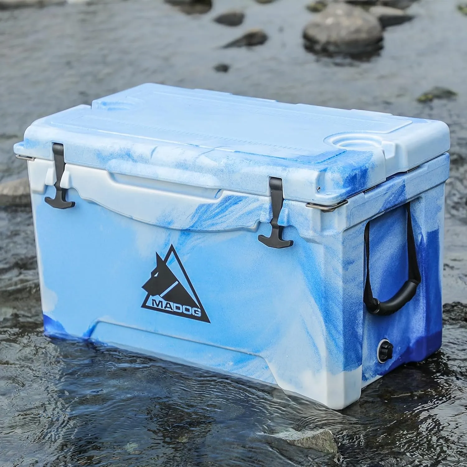 MADOG Portable Small Cooler, Lightweight Hard Cooler, Leak-Proof Beach Cooler for 5-7 Days Ice Retention, LLDPE Compact Coolers for Camping, Drink and Traveling