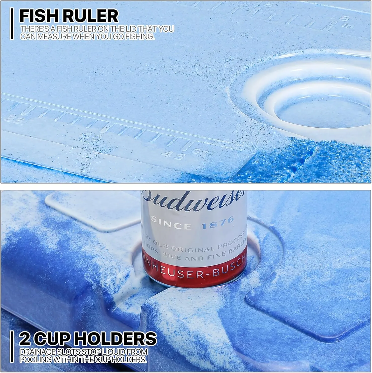 MADOG Portable Small Cooler, Lightweight Hard Cooler, Leak-Proof Beach Cooler for 5-7 Days Ice Retention, LLDPE Compact Coolers for Camping, Drink and Traveling