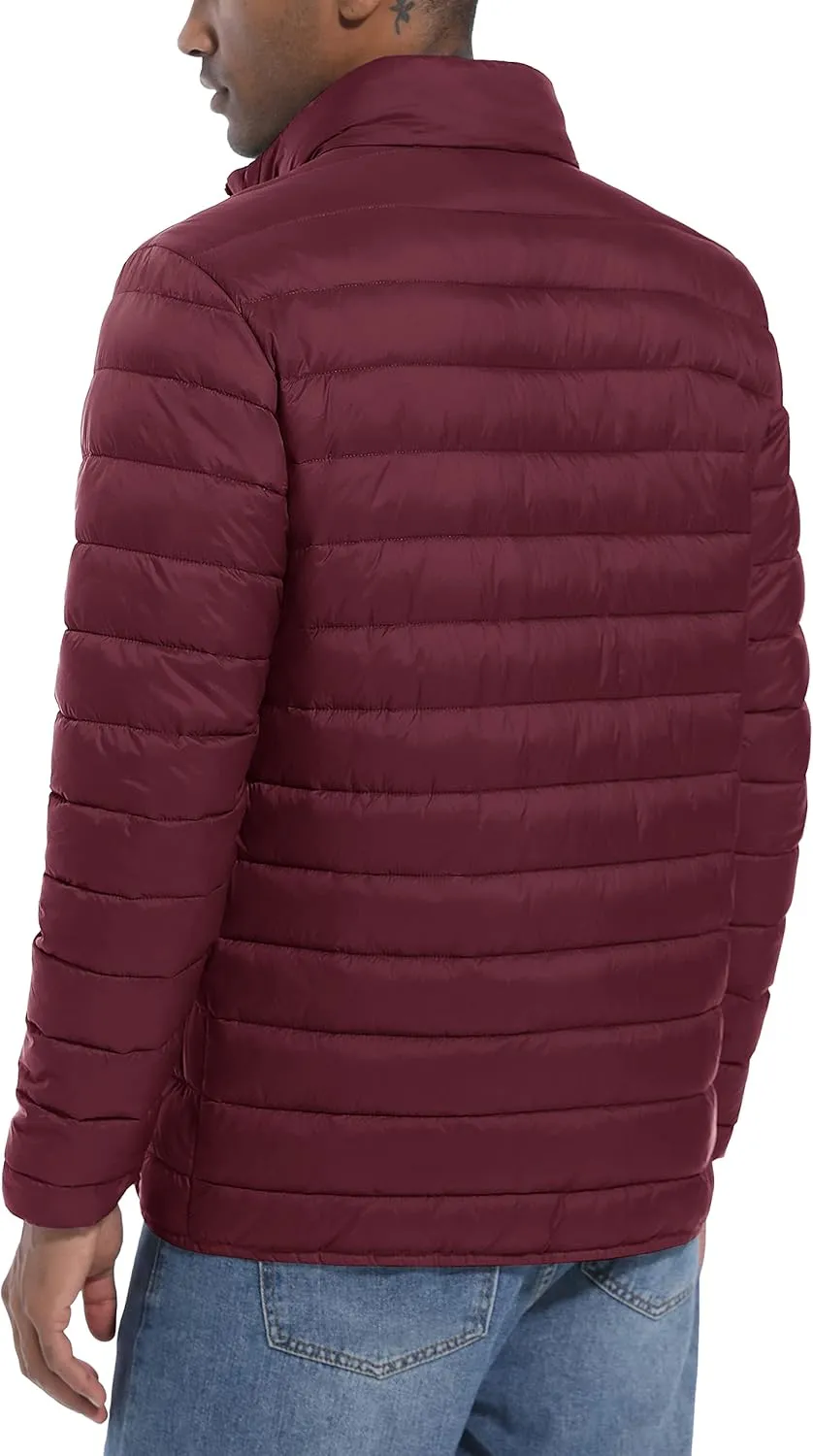 MAGCOMSEN Men's Puffer Jacket Lightweight Warm Winter Coats Water Repellent Windproof Insulated Jacket
