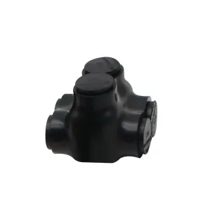 MAKERELE 1-Pack 250-6AWG Insulated Connectors, 6 Gauge Wire Connectors, 2 Port Insulated Inline Splice Connector with Dual Sided Entry, Pre-Filled Oxide Inhibitor,Safety and Durability (6AWG-250kcmil)
