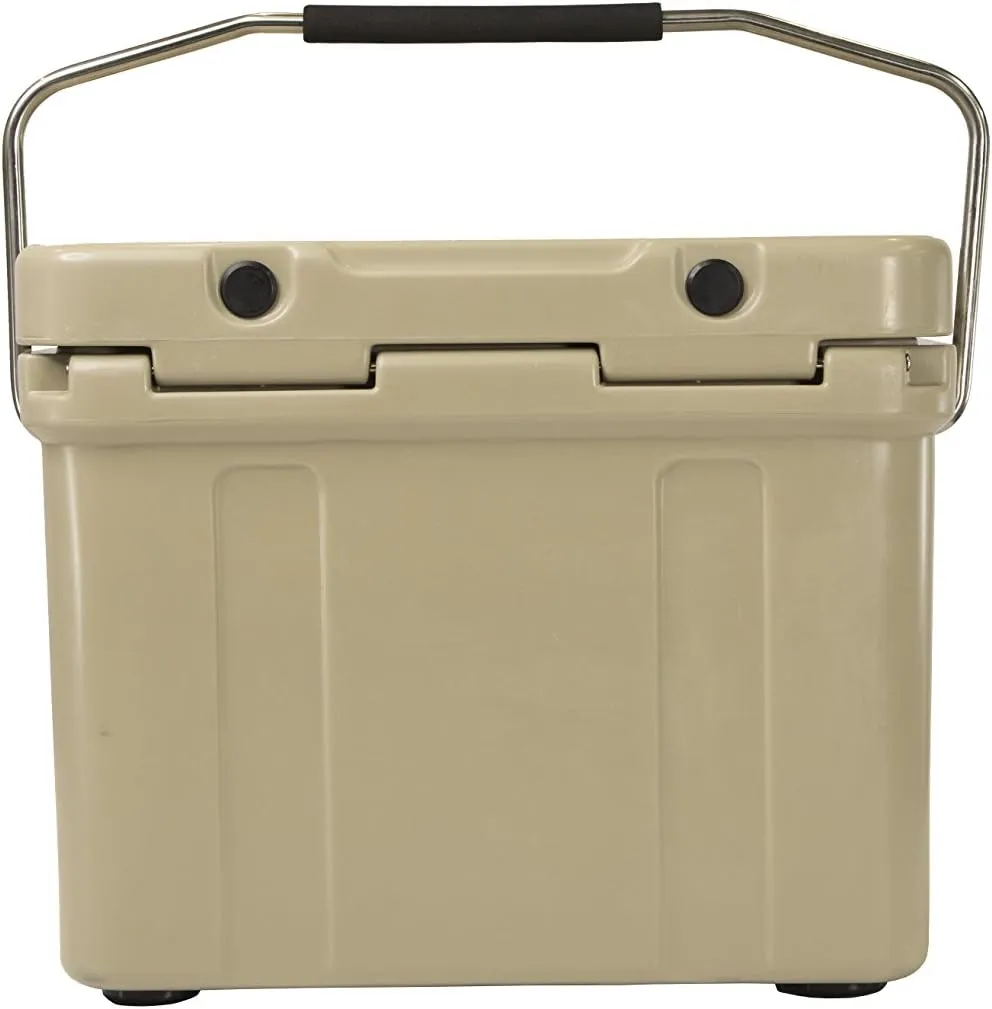 Mammoth Coolers Cruiser Series, Insulated Hard Ice Chest with Durable Double-Walled Rotomolded Construction, Great for On-The-Go Recreational Activities (Cruiser 25, Tan)