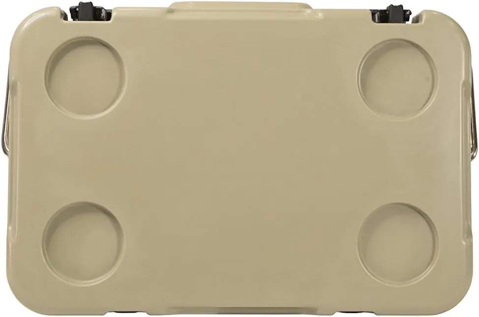 Mammoth Coolers Cruiser Series, Insulated Hard Ice Chest with Durable Double-Walled Rotomolded Construction, Great for On-The-Go Recreational Activities (Cruiser 25, Tan)