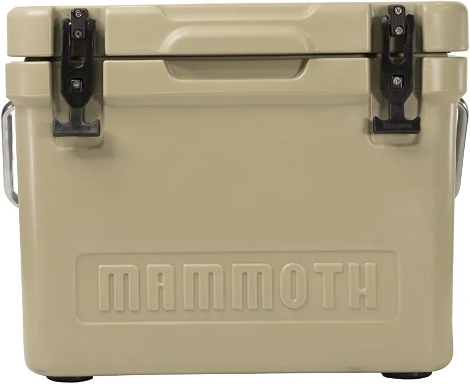 Mammoth Coolers Cruiser Series, Insulated Hard Ice Chest with Durable Double-Walled Rotomolded Construction, Great for On-The-Go Recreational Activities (Cruiser 25, Tan)
