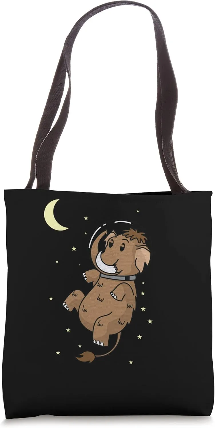 Mammoth in Space Tote Bag