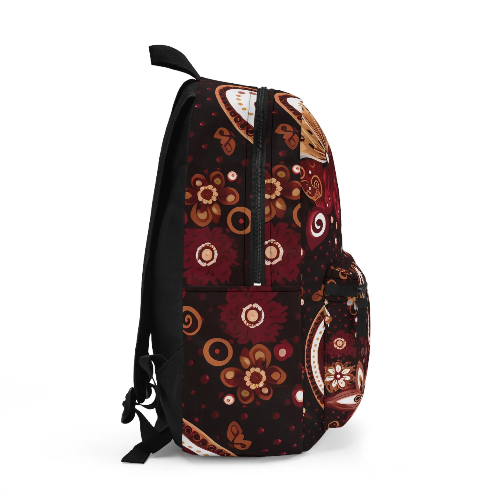 Maroon Paisley and Floral