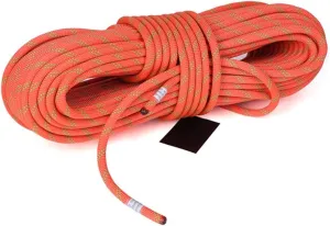 MaxS Climbing Auxiliary Rope Static Rope Safety Rescue Rope Diameter 10mm (Orange,Length:50Meter)