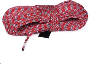 MaxS Climbing Auxiliary Rope Static Rope Safety Rescue Rope Diameter 10mm (Red,Length:50Meter)