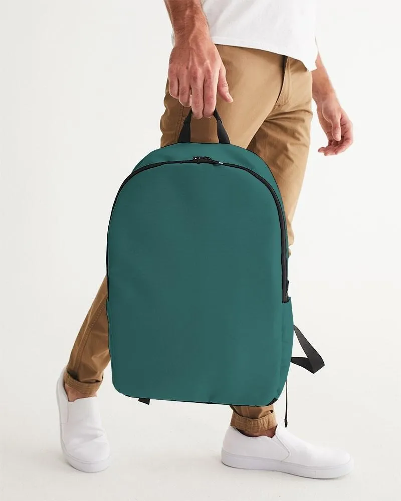 Medium Dark Blue Cool Green Waterproof Backpack | Medium Dark Pastel Blue Cool Green | C60M0Y30K60