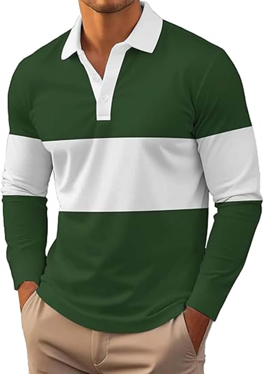Men's Clothing Autumn Thin Double Layer V Neck Long Sleeve T Shirt Fashion Casual Cotton Round Neck Base Fit