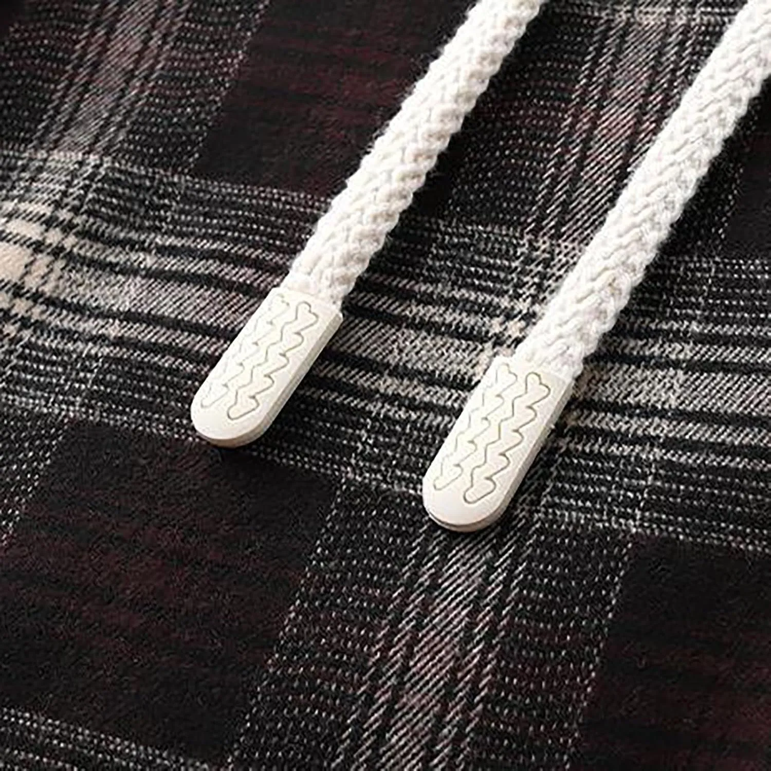 Mens Flannel Plaid Pants Sherpa Fleece Lined Drawstring Wide Leg Casual Sweatpants Winter Warm Lounge Trousers