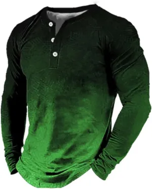 Men's Shirts Fashion Button Lapel Long Sleeved Shirt Waffle Textured Collared Sweater Mens Clothes Men's Long Sleeve