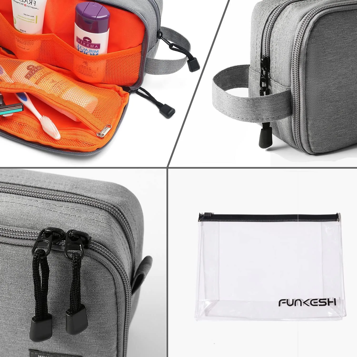 Mens Toiletry Bag Waterproof Organizer Bag Travel Shaving Dopp Kit Perfect Travel Accessory Gift