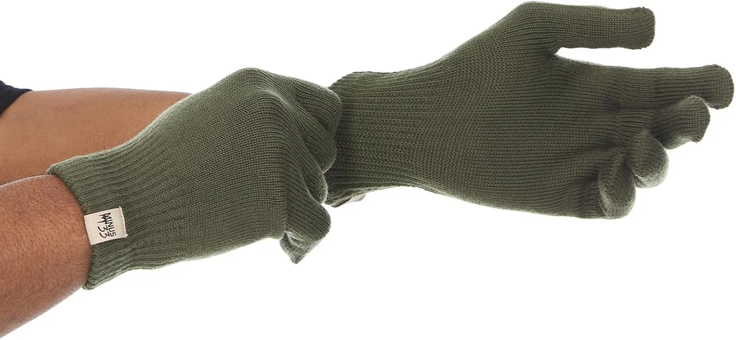 Merino Wool Glove Liner - Warm Base Layer - Ski Liner Glove - 3 Season Wear - Multiple Colors and Sizes