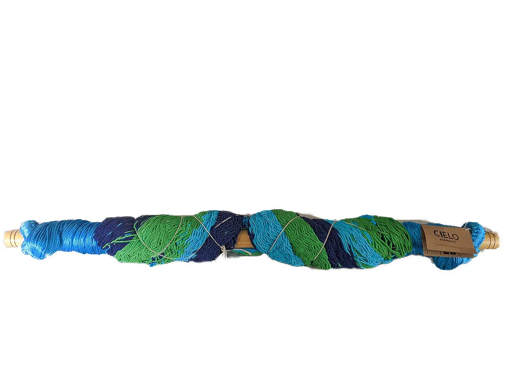 Mexican Chair Hammock - Blue and Green
