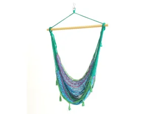 Mexican Chair Hammock - Cool Rainbow