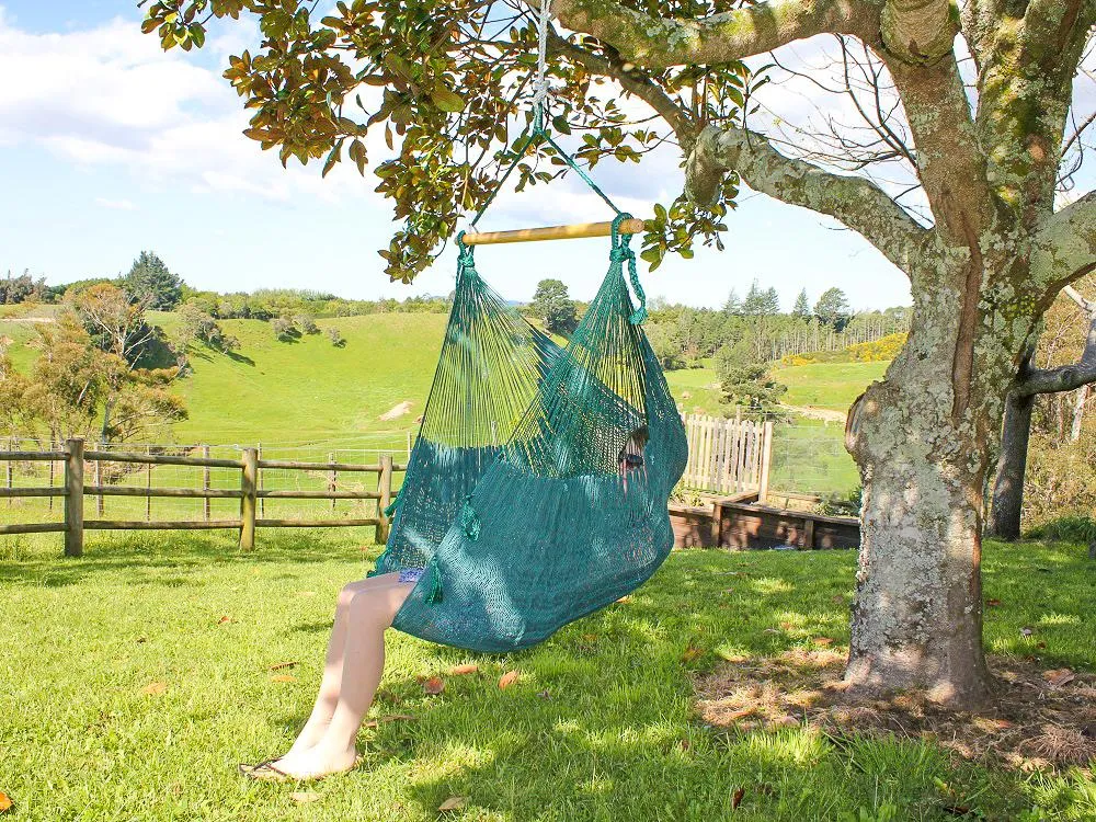 Mexican Chair Hammock - Forest Green