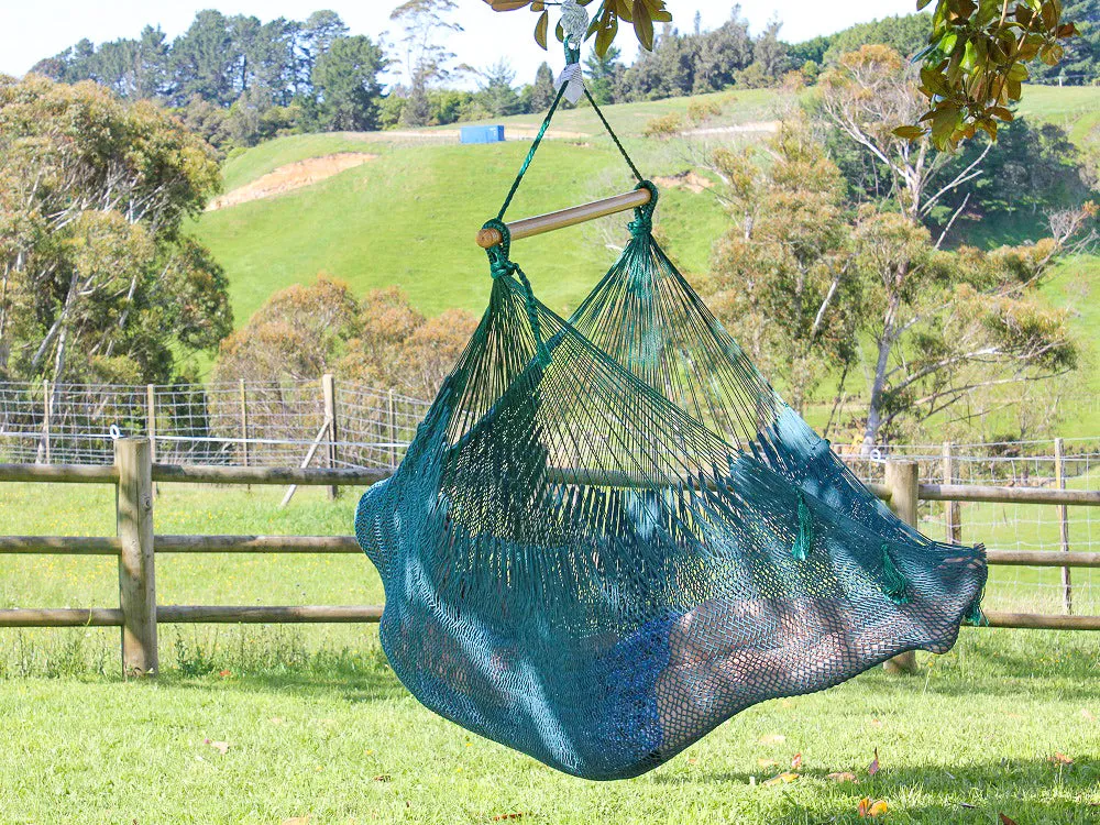 Mexican Chair Hammock - Forest Green