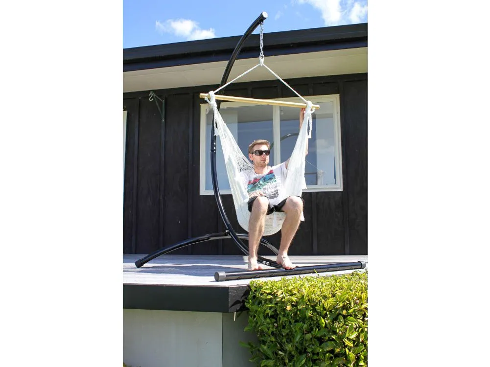 Mexican Chair Hammock - Polyester - White