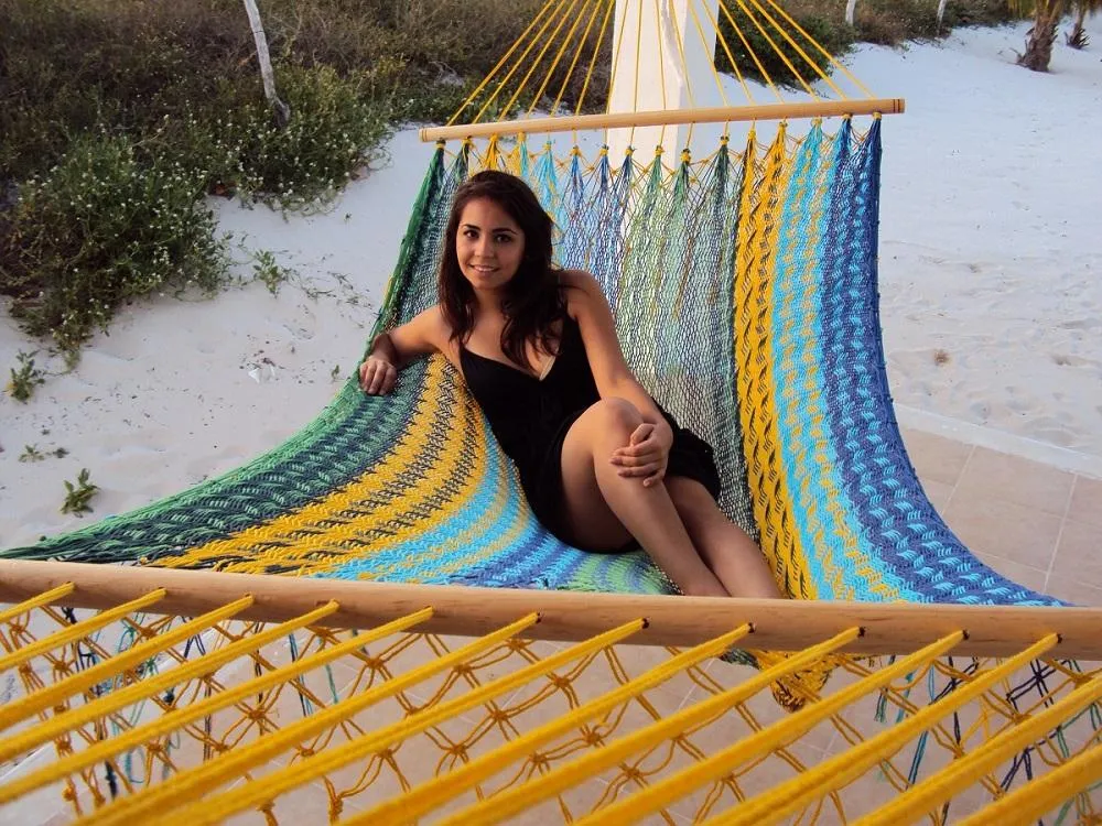 Mexican Spreader Bar Hammock - Multicolour