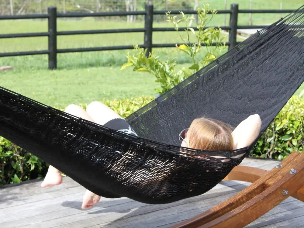 Mexican Weather Resistant Polyester Hammock - Black