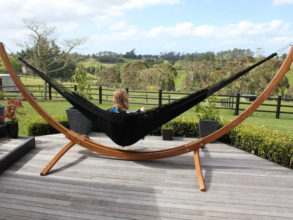 Mexican Weather Resistant Polyester Hammock - Black