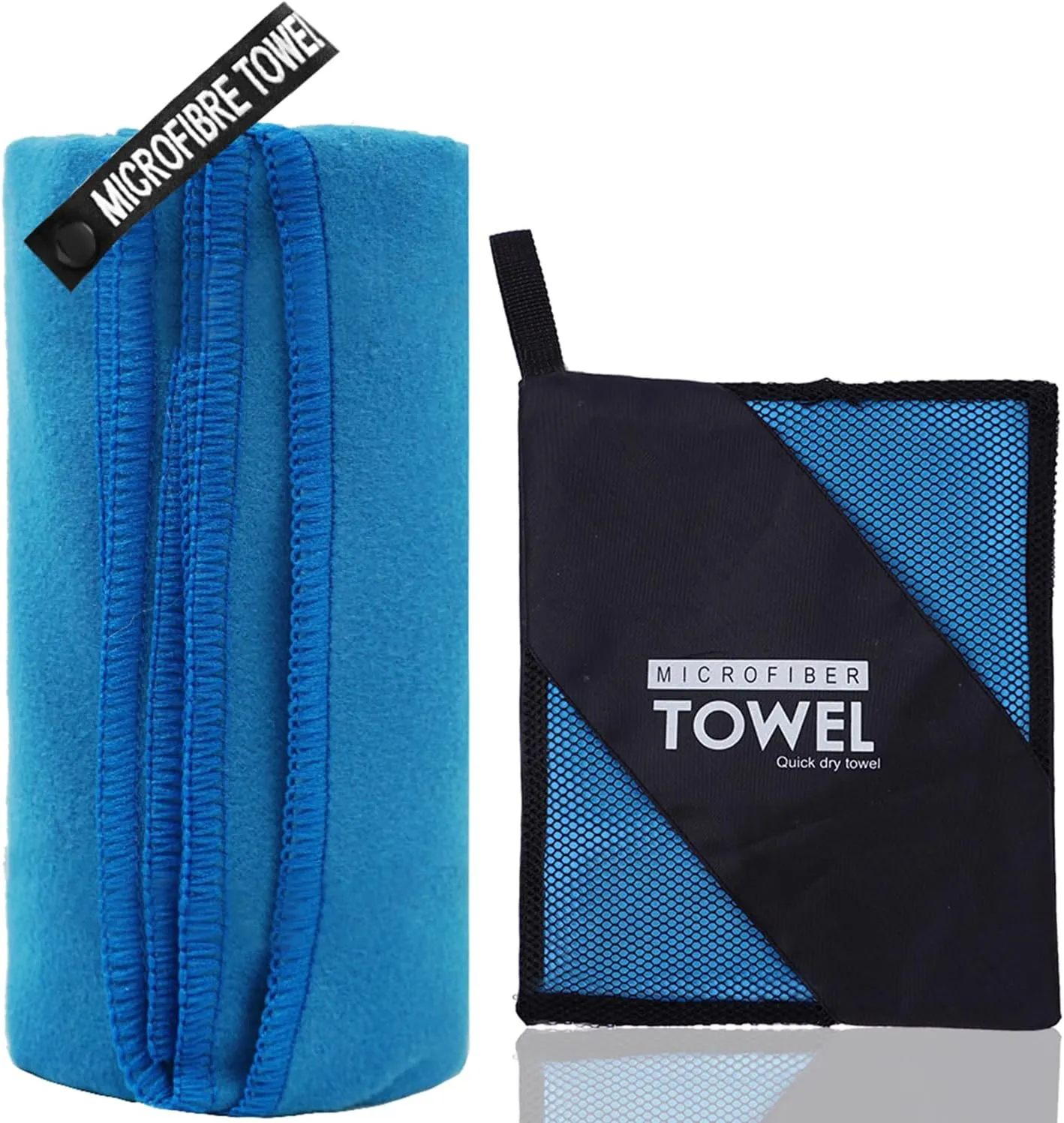 Microfiber Travel Towel, Soft Lightweight Quick Dry Towel, Super Absorbent Compact Travel & Sports & Beach Towels for Camping, Backpack, Gym, Swimming, Yoga, Hiking (XXL:40"×72" -Blue)