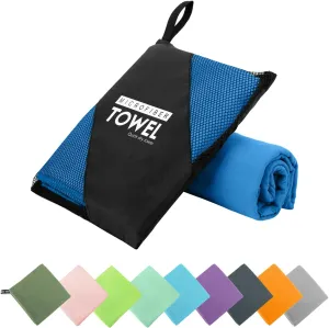Microfiber Travel Towel, Soft Lightweight Quick Dry Towel, Super Absorbent Compact Travel & Sports & Beach Towels for Camping, Backpack, Gym, Swimming, Yoga, Hiking (XXL:40"×72" -Blue)