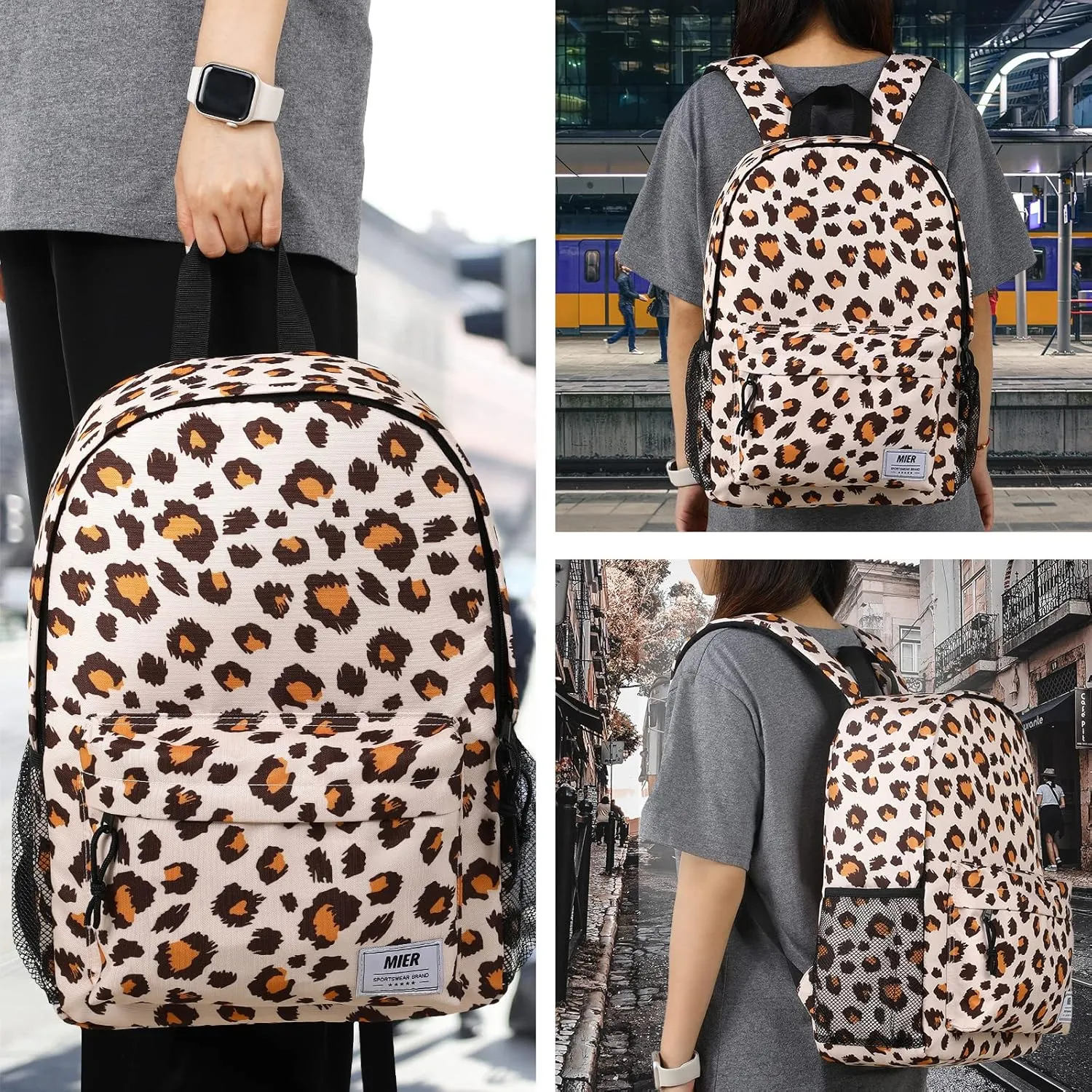 MIER Insulated Backpack Cooler Small Leakproof Lightweight Cute for Women Men to Work, Picnics, Camping, Park Day Trips, 15 L