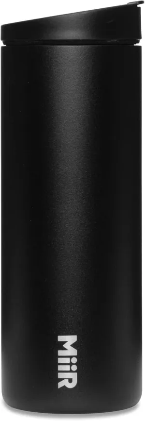 MiiR Flip Traveler 16oz - Double-Wall Vacuum Insulated with Leakproof Flip Lid, BPA-Free Stainless Steel Construction, Insulated Tumbler for Hot or Cold Drinks