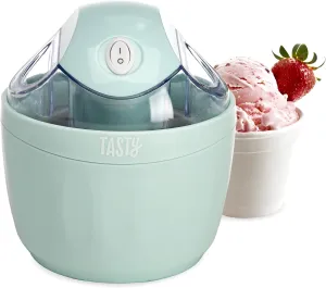 Mini Ice Cream Maker, Make Ice Cream, Sorbet, Frozen Yogurt, Gelato, Desserts, Quick Results, Single-Serve, Aqua