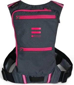 Minimalist Running Pack - Running Backpack Phone Holder, Storage, Thoracic Belt - Carry Personal Items - Running Gear for Men & Women - Lightweight Running Water Backpack (Power Pink, XS-S)