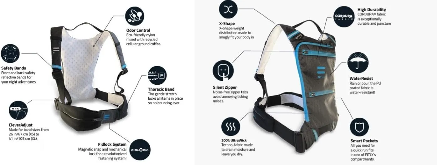 Minimalist Running Pack - Running Backpack Phone Holder, Storage, Thoracic Belt - Carry Personal Items - Running Gear for Men & Women - Lightweight Running Water Backpack (Power Pink, XS-S)