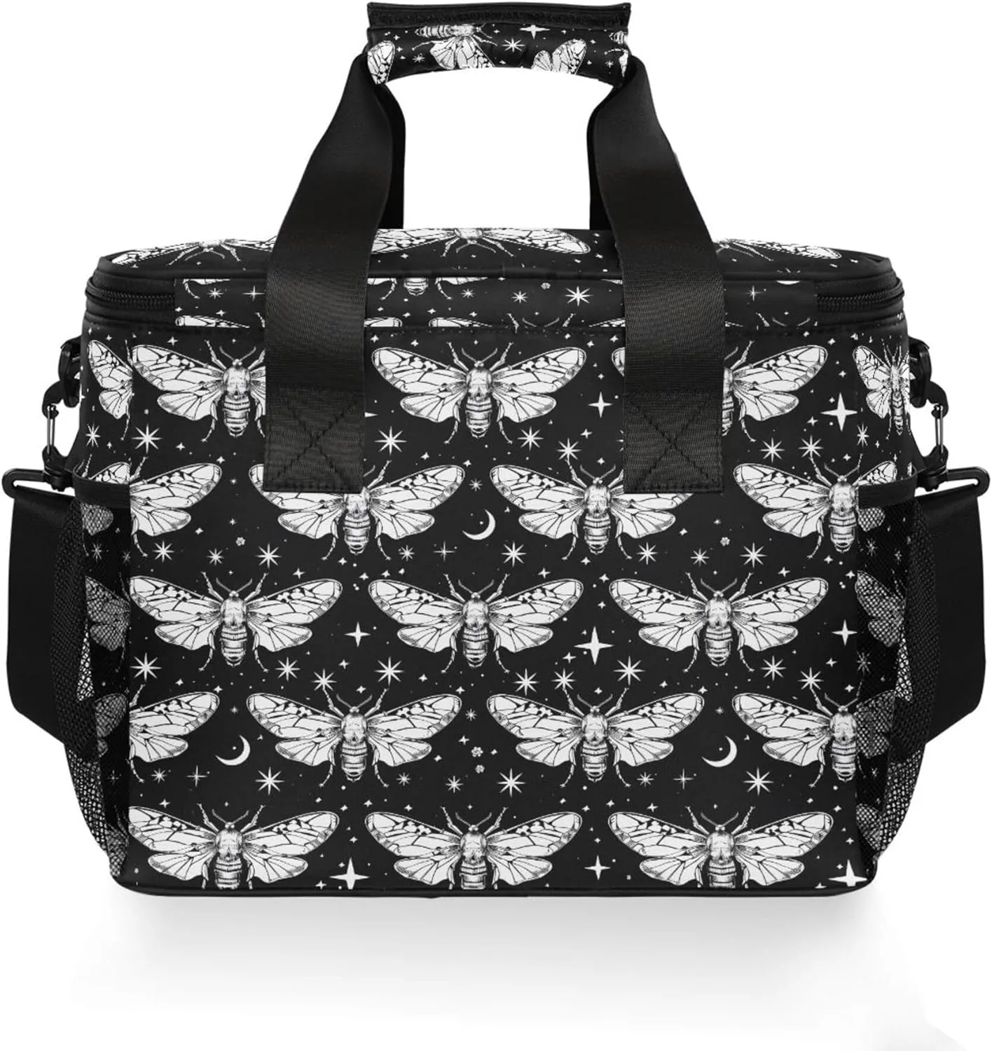 MNSRUU Cooler Bag Skull and Crossbones Soft Cooler Bag Insulated Lunch Totes Picnic Bag Beach Cooler Lunch Box Container with Adjustable Shoulder Strap