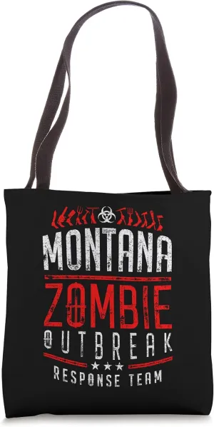 Montana Zombie Outbreak Response Team Halloween Tote Bag