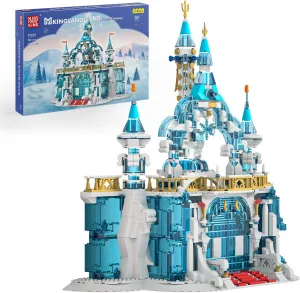 Mould King Frozen Castle Building Toys, Frozen Castle Toy Building Blocks for Home Decor, Amusement Park Collectible Building House Models, Micro Blocks Building Sets for Adults and Kids 8 (1098 Pcs)