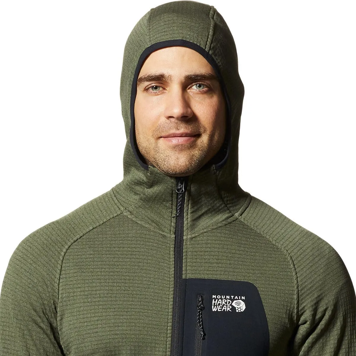 Mountain Hardwear Men's Polartec Power Grid Full Zip Hoody