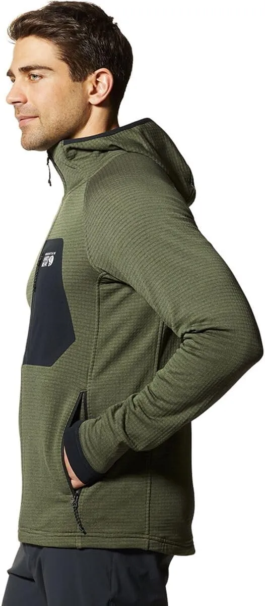 Mountain Hardwear Men's Polartec Power Grid Full Zip Hoody
