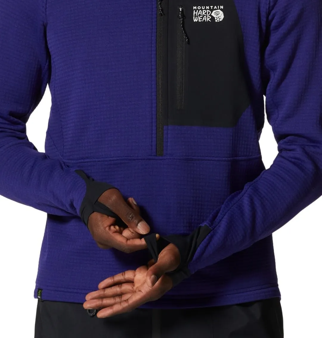 Mountain Hardwear Men's Polartec Power Grid Half Zip Jacket