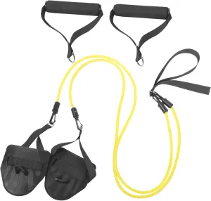 Multi-Function Swimming Training Arm Puller 20lb Yellow Resistance Band Comfortable Neoprene Belt Easy to Install
