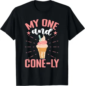 My One And Cone-ly Ice Cream Cone T-Shirt
