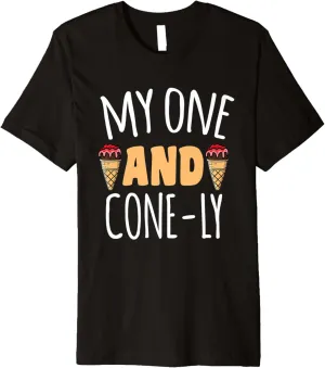 My one and cone-ly Motif for Ice-Cream Lovers Premium T-Shirt