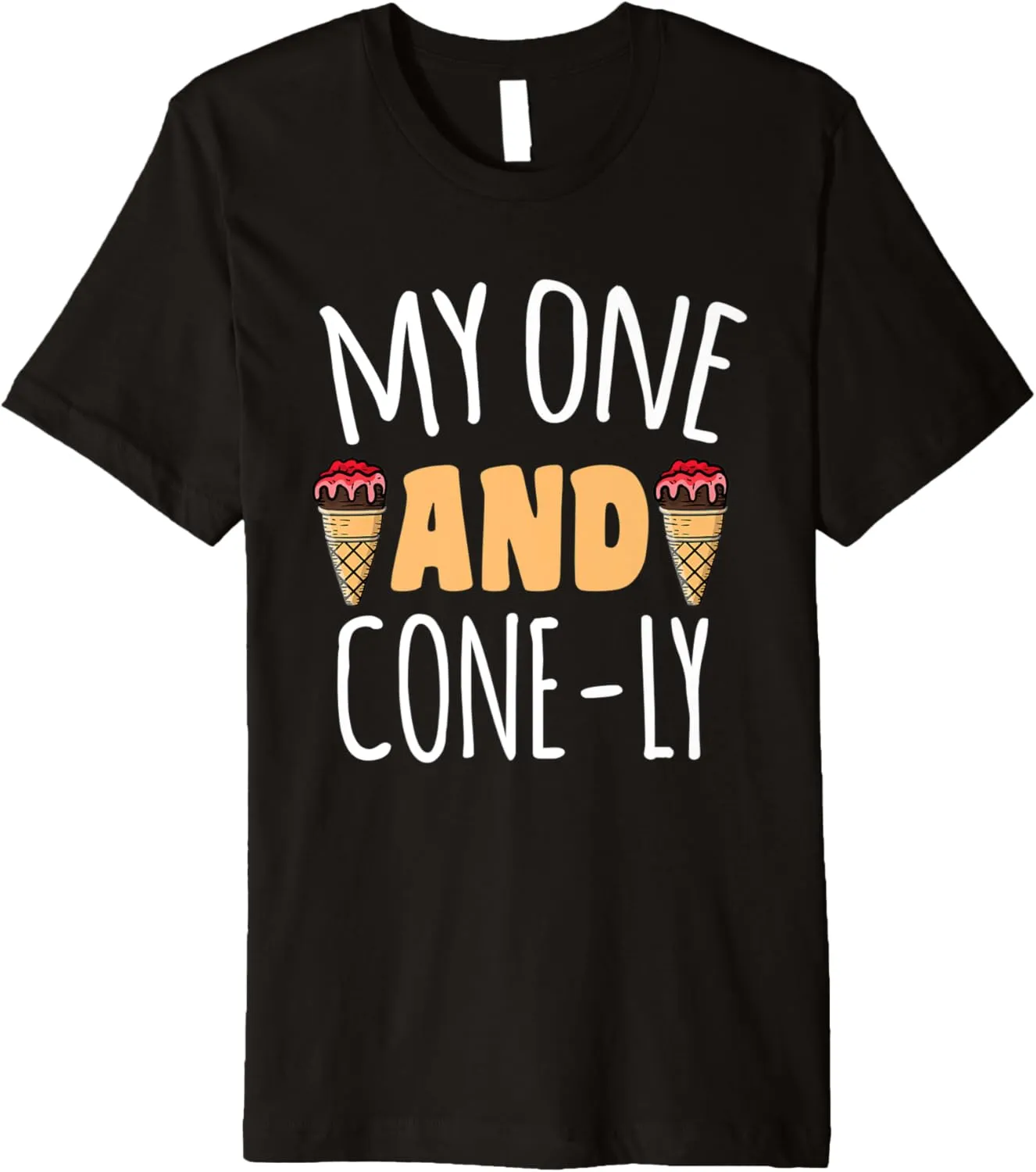 My one and cone-ly Motif for Ice-Cream Lovers Premium T-Shirt