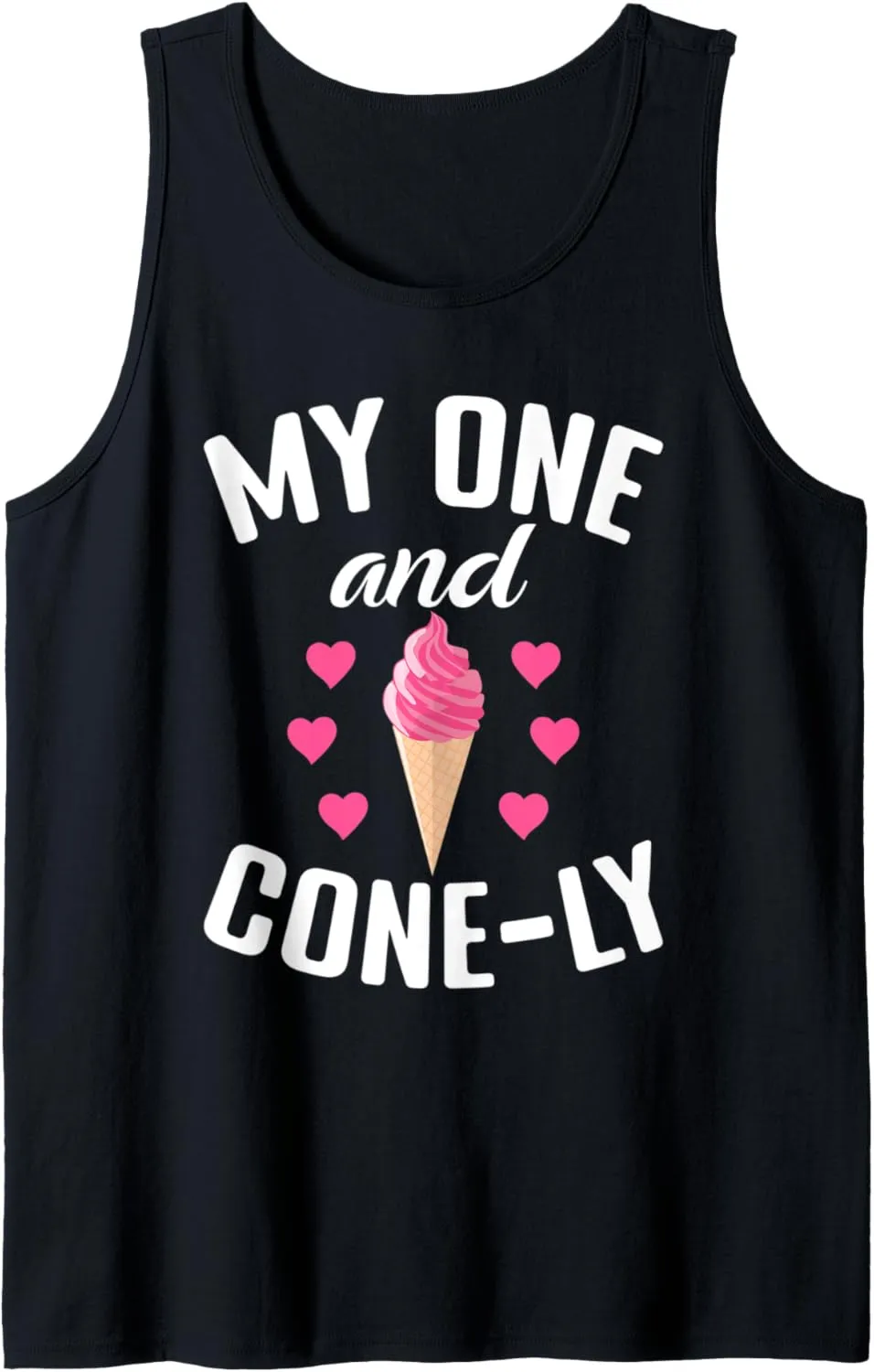 My one and Conely funny Ice Cream Tank Top