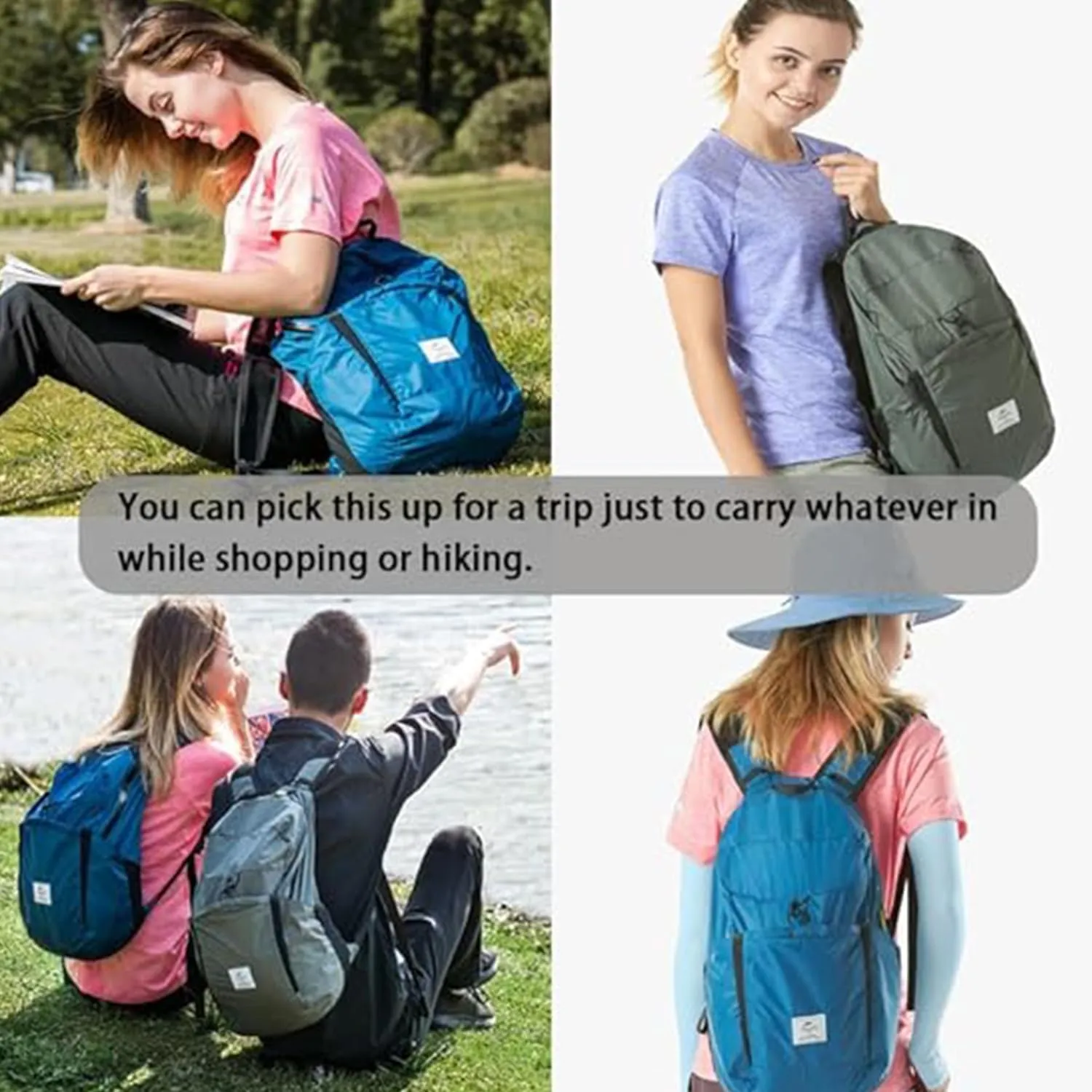 Naturehike 22L Ultralight Lightweight Hiking Daypacks,0.37LB, Waterproof Backpack,Foldable Backpack for Travel Hiking (blue)